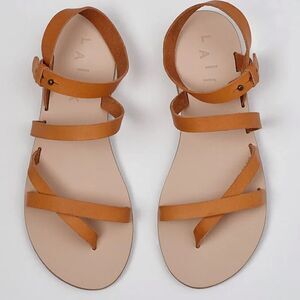 Laiik Handmade Greek Warrior Goddess Straps Leather Sandals Sofia Size 39 US 9